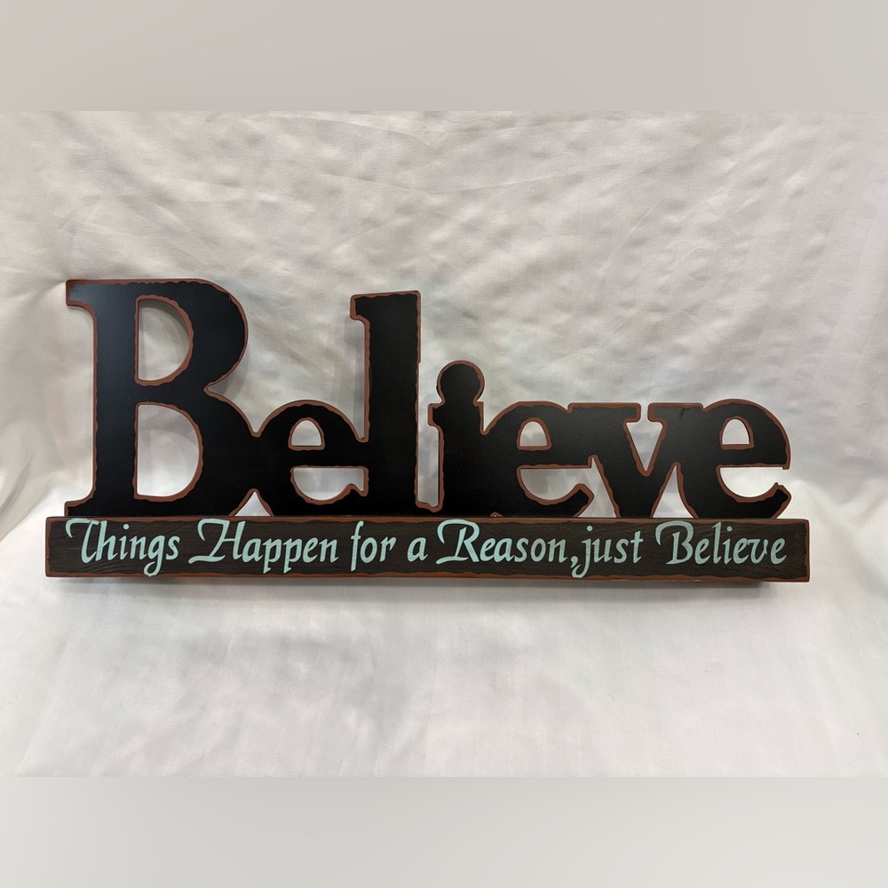 'Believe' Votive Candle Holder